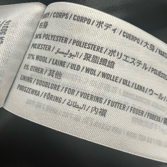 Abercrombie & Fitch Men’s Long Wool-Blend Overcoat XL - Picture 9 of 9